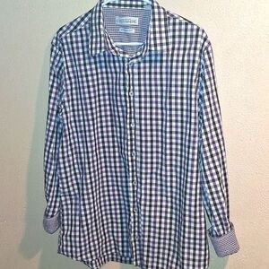 Nick Graham 17 34 35 Purple And Black Gingham Modern Fit Everywhere